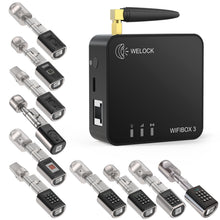 Carica l&#39;immagine nel visualizzatore di Gallery, Welock WiFi Box3 for Airbnb Remote Unlocking and Connection with Alexa/Intercom Wifi Gateway
